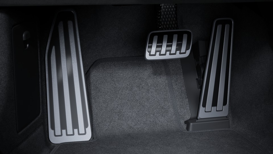 Pedals and footrest aluminium