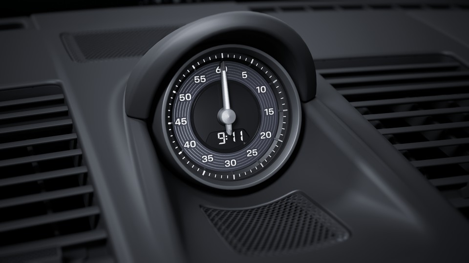 板岩灰 Neo Sport Chrono 计时器表盘和数字转速表