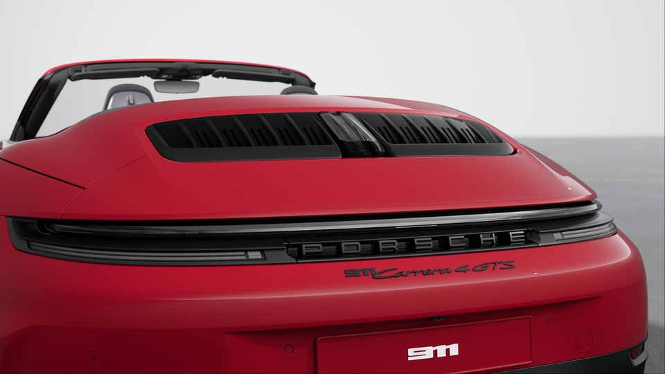 带 “PORSCHE” 标志的条形尾灯