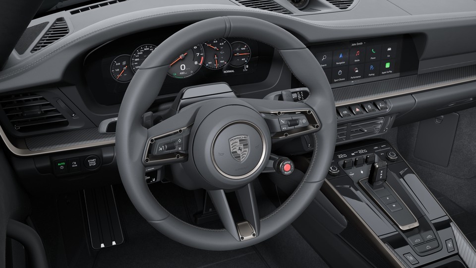 Heated GT sports steering wheel leather