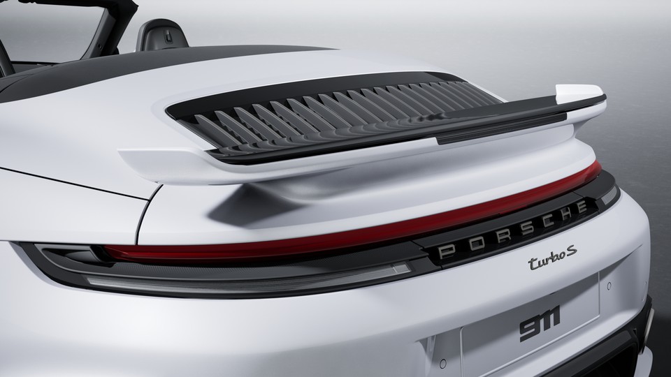 SportDesign Package 911 Turbo painted in Black (high-gloss)