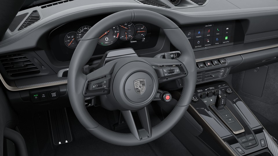 Heated GT sports steering wheel leather