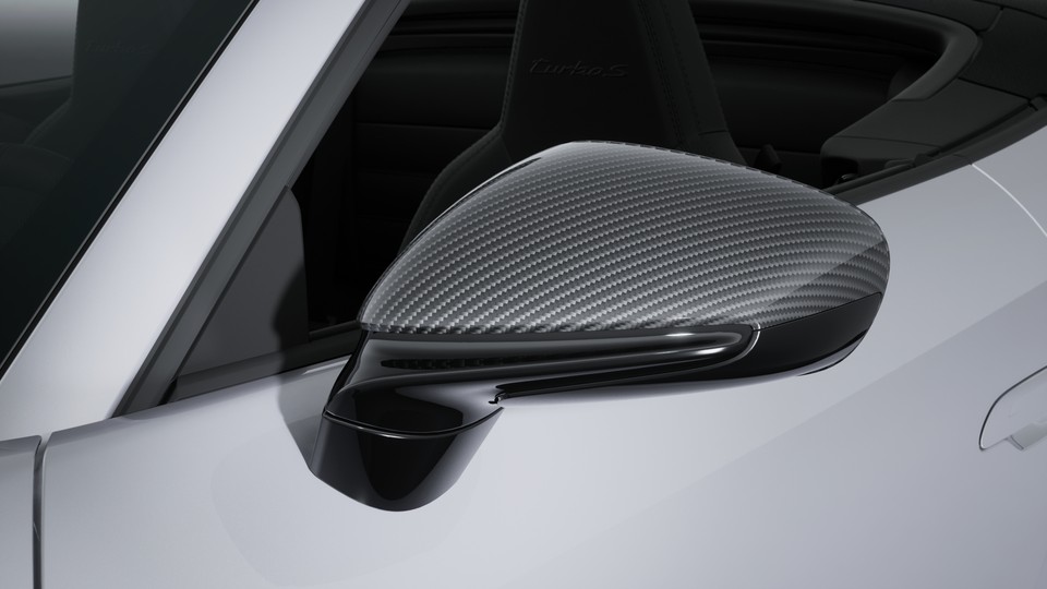 Exterior mirror upper trims carbon