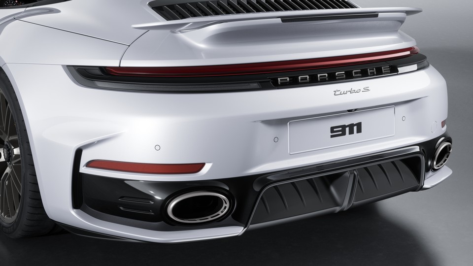 SportDesign rear apron painted in Black (high-gloss)