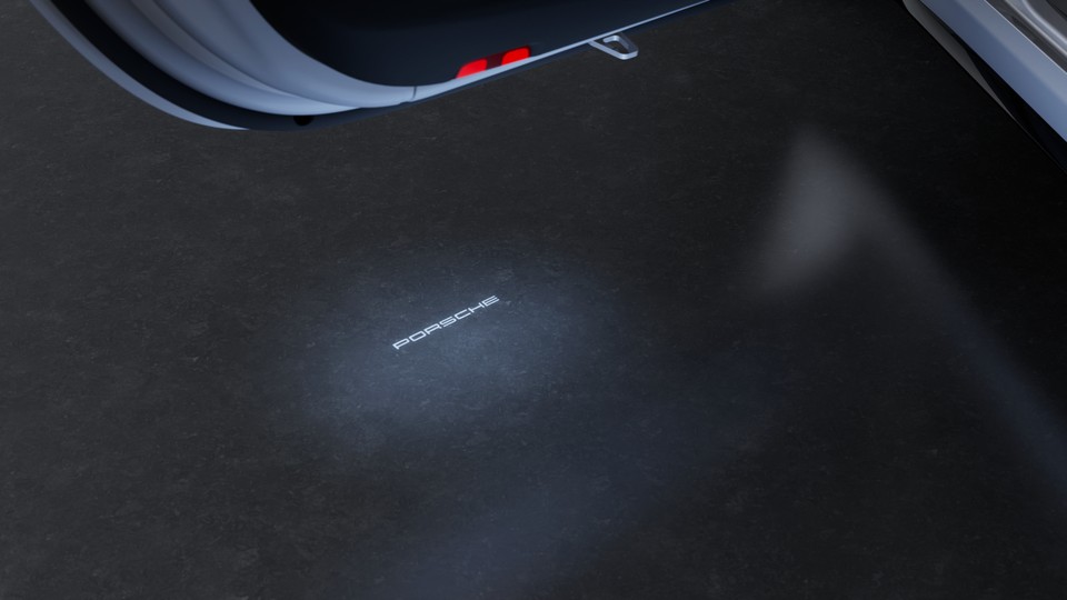 ‘PORSCHE’ logo LED door courtesy lights