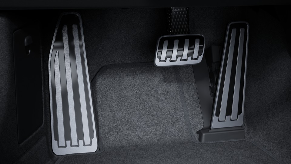 Pedals and footrest aluminium