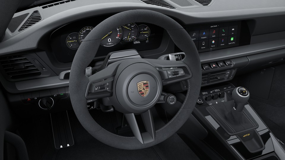 黑色 Race-Tex 面料 GT 运动型方向盘