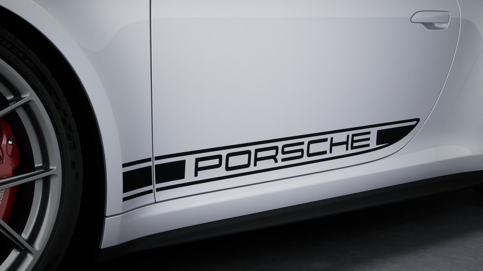黑色 “PORSCHE” 装饰性侧面标志