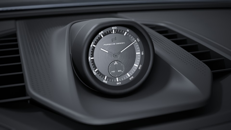 带 Porsche Design 亚秒级时钟的 Sport Chrono 组件