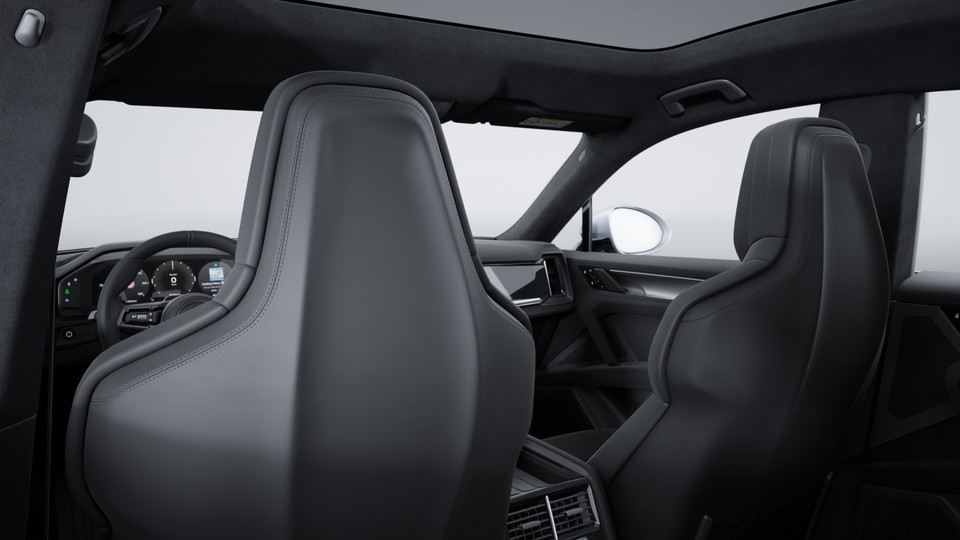 Sports seat backrests leather