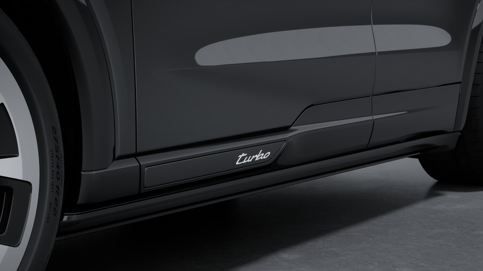 Model designation on doors Silver coloured