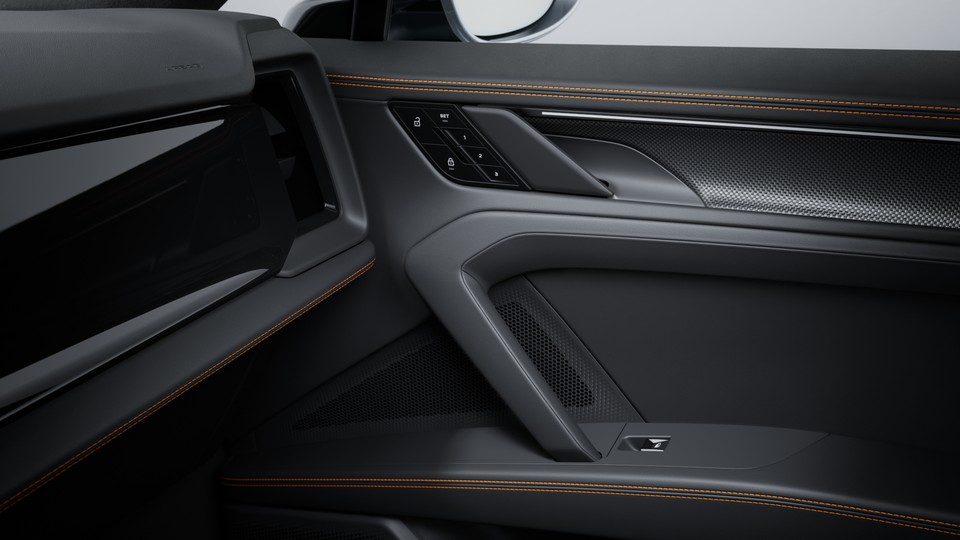 Interior Trim Package with decorative stitching in contrasting colour