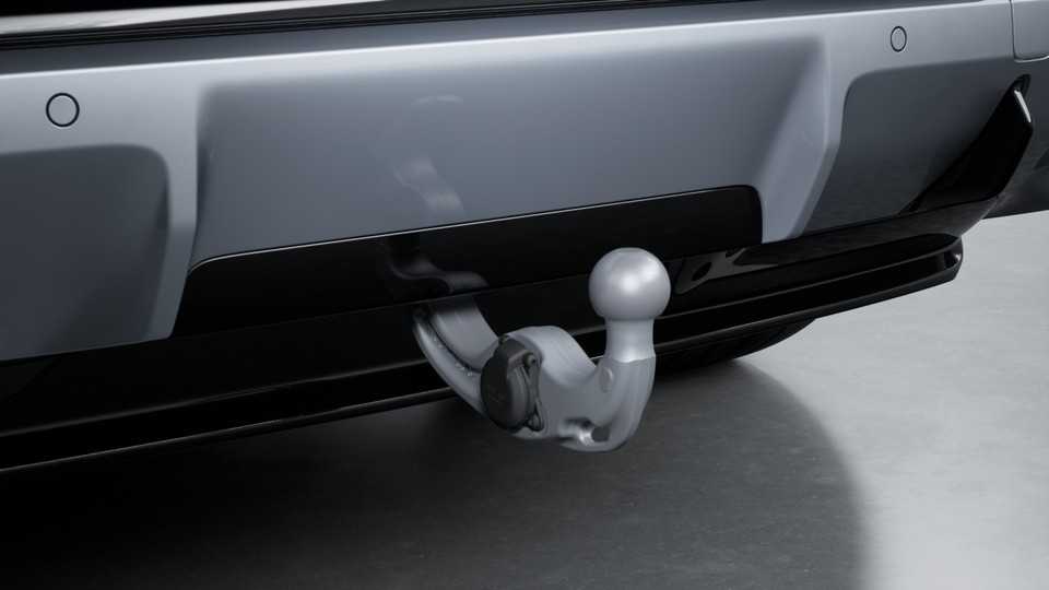 Electrically extending towbar system