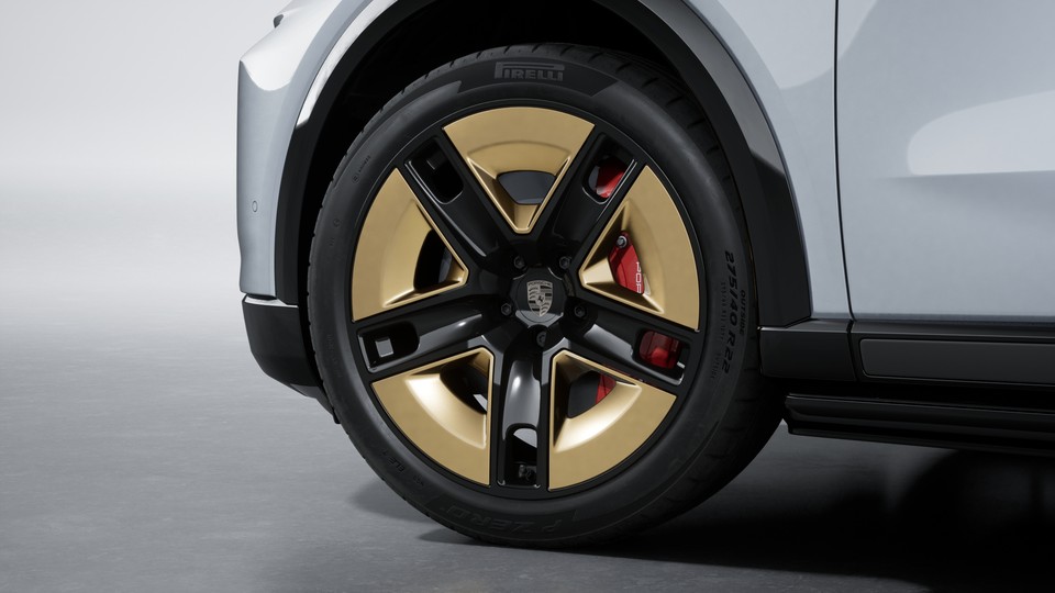 Wheels painted in California Gold
