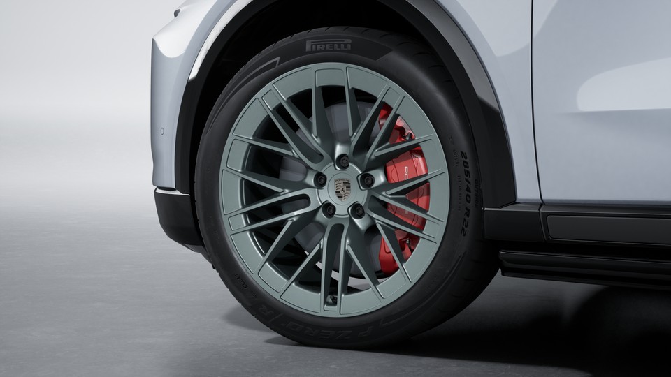 Wheels painted in Tephra Grey