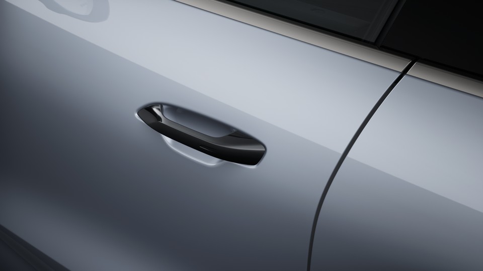 Door release levers painted in Black (high-gloss)