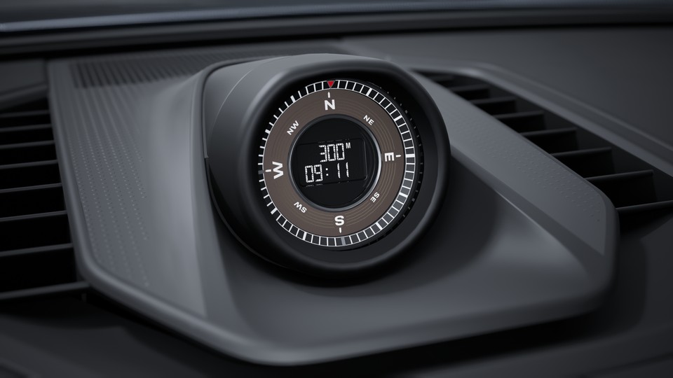 Sport Chrono Package including Push-to-Pass, Track Endurance Mode and compass display on the dashboard