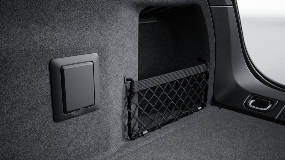 220V socket in luggage compartment